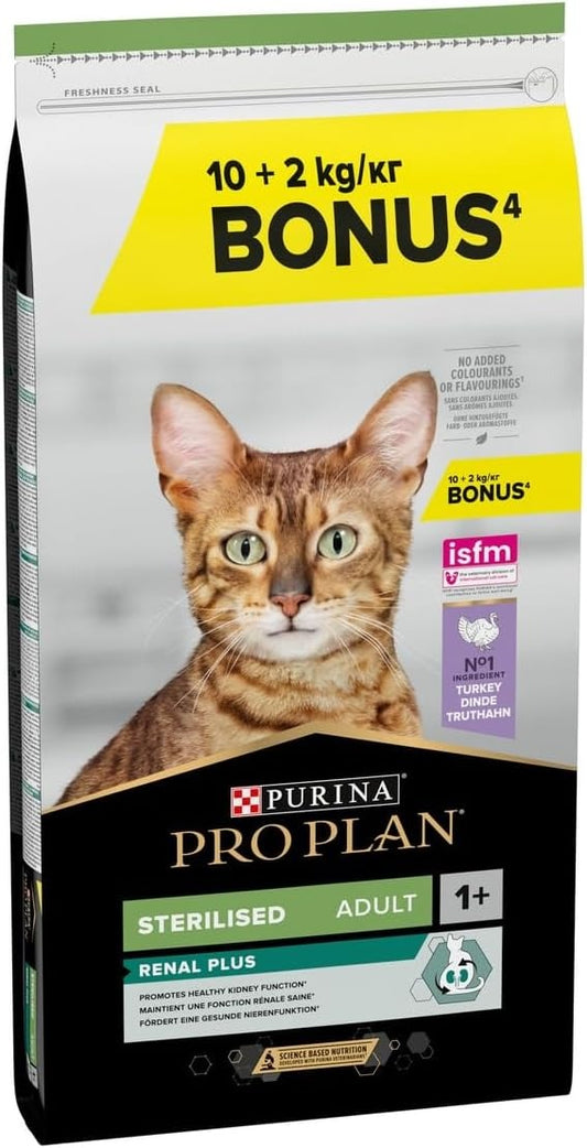 Pro Plan Sterilized Chicken Dry Cat Food 10 kg +2 kg