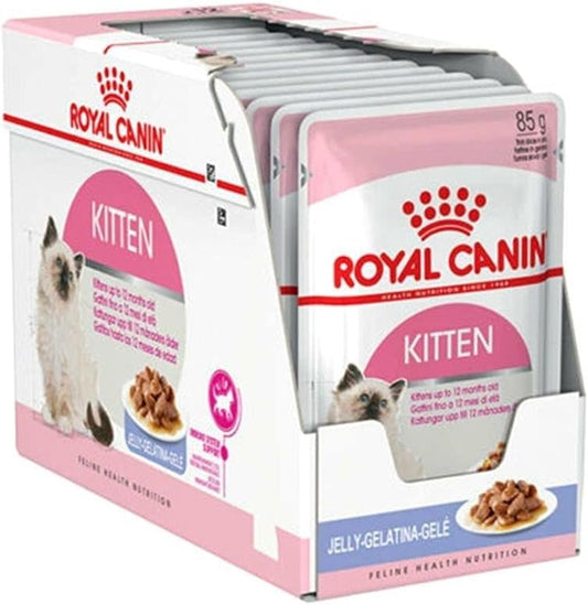 Royal Canin Kitten Jelly Pouch Wet Food, Kitten, 85 g x 12 pieces